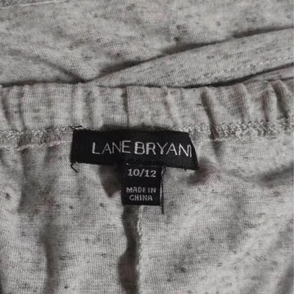 Open Shoulder Blouse Medium 10/12 Lane Bryant bust-bottom=19” pit-pit=19” C3483 - Picture 5 of 6